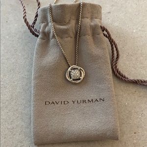 David Yurman Infinity Pendant Necklace w/ Diamonds